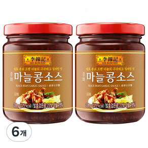 이금기 오뚜기 중화 마늘콩 소스, 226g, 6개