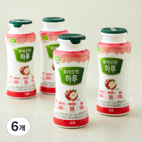 풀무원 다논 하루 요거트 사과 4개입, 480ml, 6개