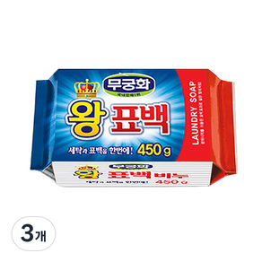 무궁화 왕표백비누, 450g, 3개