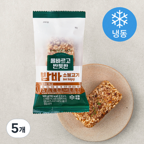 올바르고반듯한 밥바 소불고기 (냉동), 100g, 5개