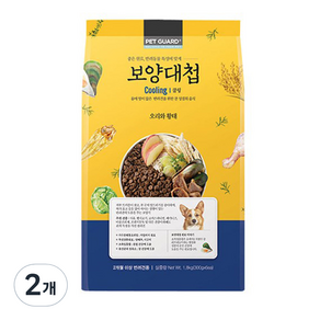 보양대첩 전연령 쿨링 강아지 건식사료, 가수분해 오리, 1.8kg, 2개