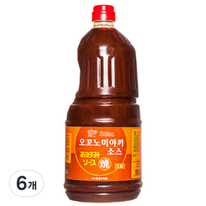 이엔푸드 오꼬노미야끼 소스, 1.8L, 6개