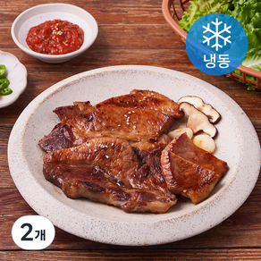 꾸브닝 과일숙성 양념돼지 LA갈비 (냉동), 600g, 2개