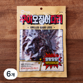 리프레쉬 꾸이 오징어 다리, 50g, 6개