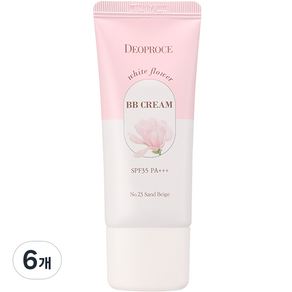 디오프러스 화이트 플라워 비비크림 SPF35 PA+++, 23호 샌드베이지, 30g, 6개