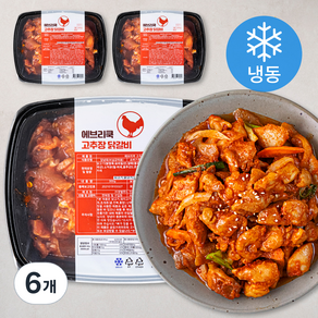 에브리쿡 고추장 닭갈비 (냉동), 300g, 6개