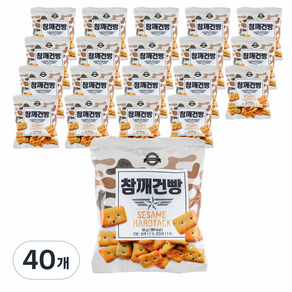 아미푸드 참깨건빵, 65g, 40개