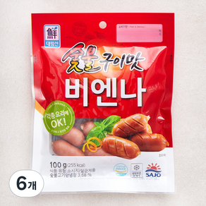 대림선 숯불구이맛 비엔나, 100g, 6개