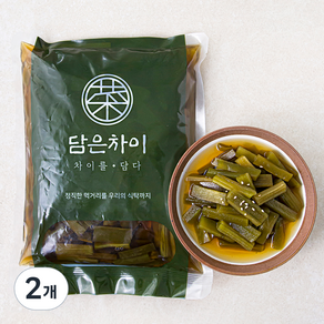 담은차이 궁채 장아찌, 1kg, 2개