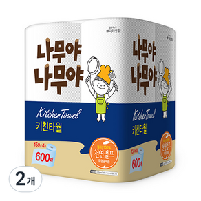 나무야나무야 천연펄프 키친타올, 150매, 8개