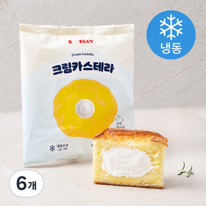 스웰리 크림 카스테라 (냉동), 105g, 6개