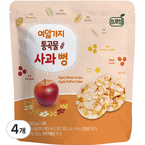 프로엠 여덟가지 통곡물 사과 뻥, 4개, 30g