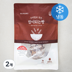 네니아브레드 호두크랜베리 통밀 사워도우 파베이크 (냉동), 270g, 2개