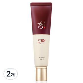 수려한 효비담 발효 선크림 SPF50+ PA+++, 60ml, 2개