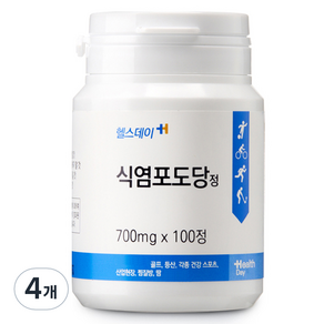 헬스데이 포도당정 100정, 70g, 4개