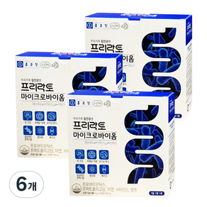 종근당 프리락토 마이크로바이옴 유산균 30포, 150g, 6개