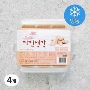 나무새 다진생강 (냉동), 400g, 4개