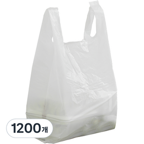[국내생산] 손잡이 비닐봉투 1호, 3L, 1200개