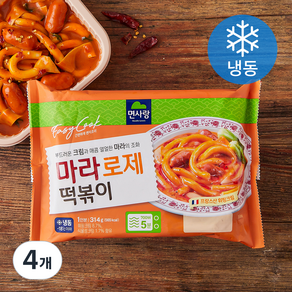 면사랑 마라로제 떡볶이 (냉동), 314g, 4개