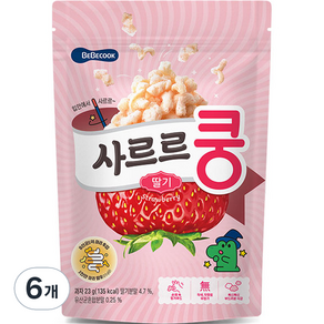 베베쿡 사르르쿵 딸기 과자 23g