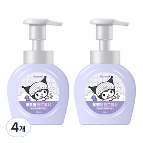 아텍스 쿠로미 핸드워시 애플후르츠향, 280ml, 4개