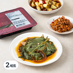 식도감 고기와 함께 반찬 대파 장아찌 180g + 깻잎 장아찌 150g + 만능 깡장 150g, 2세트