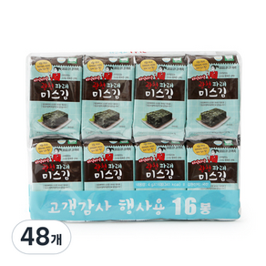 미스김 광천 파래 도시락김, 4g, 48개