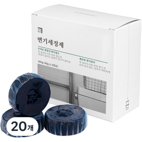 살림백서 변기세정제, 40g, 20개