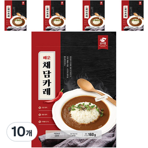 순수람 매운 채담카레, 160g, 10개