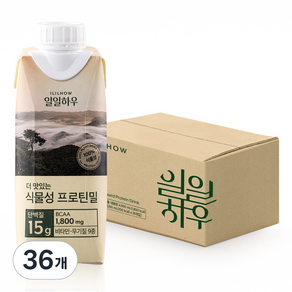 일일하우 더 맛있는 식물성 프로틴밀, 36개, 250ml