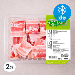 생생포크 한돈 옛날 삼겹살 (냉동), 800g, 2개