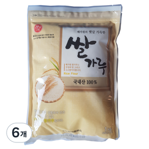 해가원 쌀가루 100%, 1kg, 6개