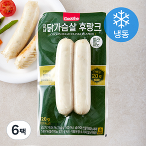 굽네 닭가슴살 후랑크 할라피노 (냉동), 120g, 6팩