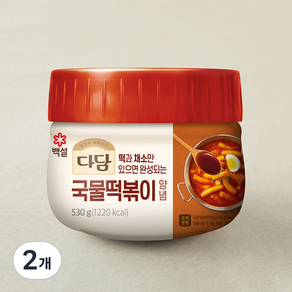 다담 국물떡볶이 양념, 530g, 2개