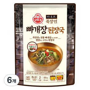 오뚜기 죽장연 빠개장 된장국, 6개, 500g