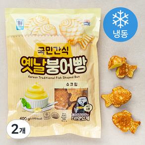 대림선 옛날 붕어빵 슈크림 (냉동), 400g, 2개