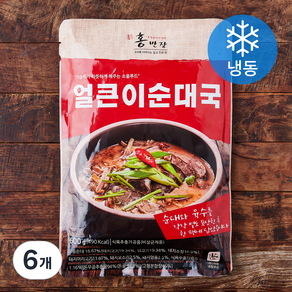 홍반장 얼큰이 순대국 (냉동), 600g, 6개