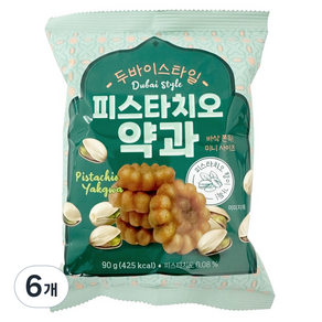 두바이스타일 피스타치오 약과, 6개, 90g