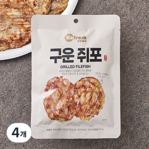 리프레쉬 구운 쥐포, 40g, 4개