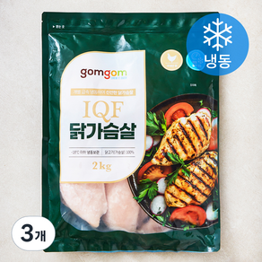 곰곰 IQF 닭가슴살 (냉동), 2kg, 3개