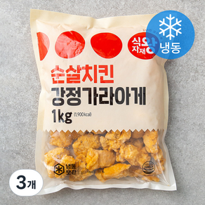 식자재왕 강정 가라아게 순살치킨 (냉동), 1kg, 3개