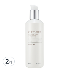 더페이스샵 화이트씨드 리얼 미백 토너, 160ml, 2개