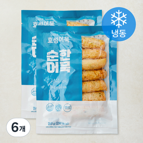 효성어묵 순한어묵 (냉동), 210g, 6개