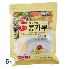 초야식품 참조은 콩국수용 콩가루, 850g, 6개