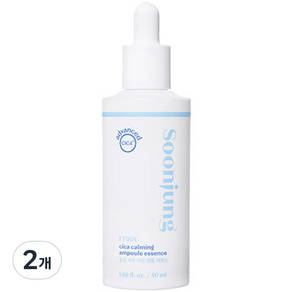 에뛰드 순정 시카 카밍 앰플 에센스, 50ml, 2개