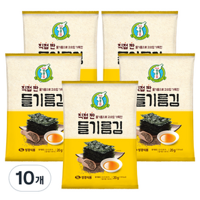 지도표성경 직접 짠 들기름김, 20g, 10개