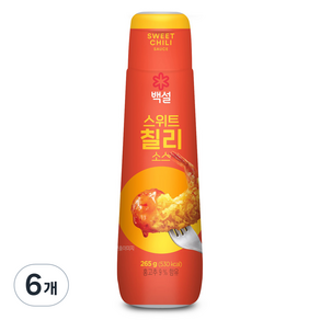 백설 스위트 칠리 소스, 265g, 6개