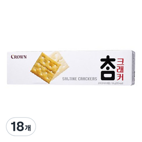 크라운 참 크래커, 56g, 18개