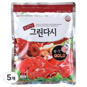 두원식품 쇠고기 그린다시, 1kg, 5개