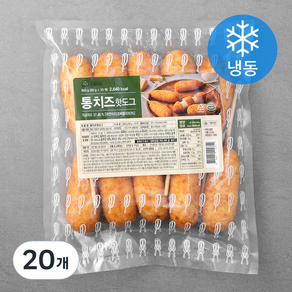 키큰아이 통치즈 핫도그 (냉동), 80g, 20개